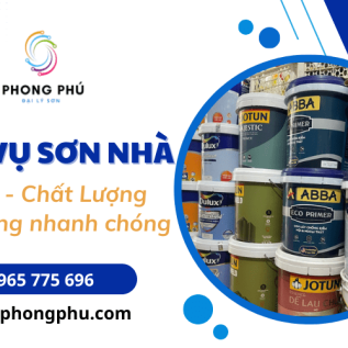 Dịch vụ sơn nhà uy tín, chất lượng - Giao hàng nhanh chóng