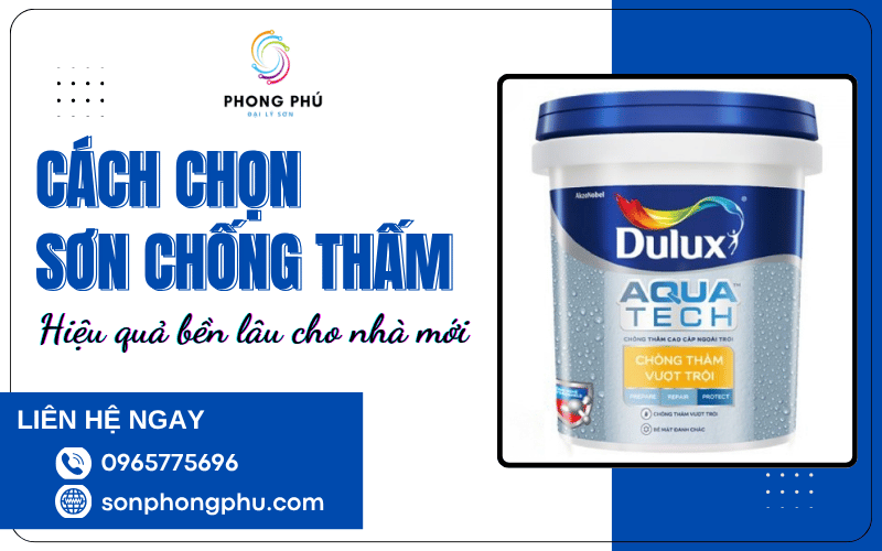 cách chọn sơn chống thấm