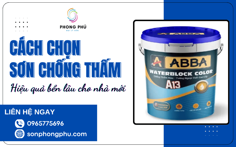 cách chọn sơn chống thấm