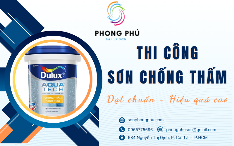 Quy trình thi công sơn chống thấm đạt chuẩn