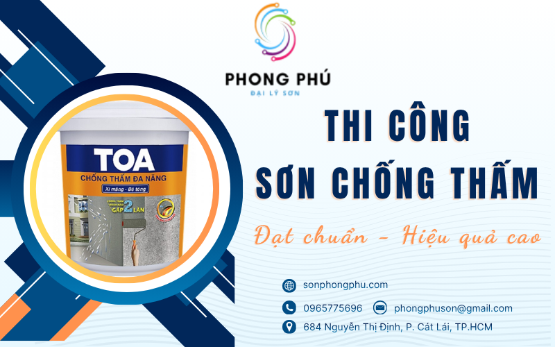 Quy trình thi công sơn chống thấm đạt chuẩn